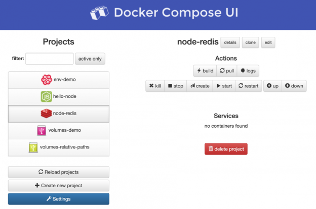 Проект запуск docker compose