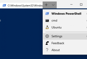 how to change the profile in windows terminal preview